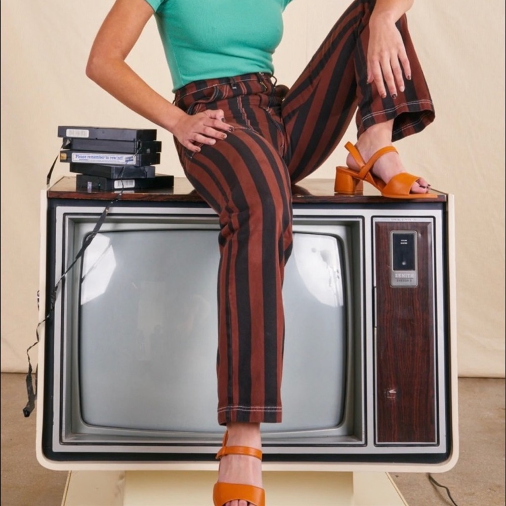 Big Bud Press | Brown and Black Striped Pants